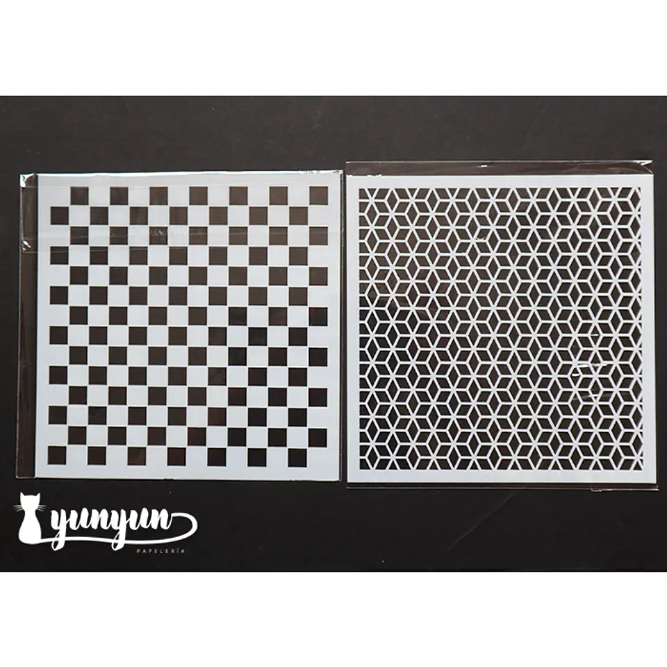 Set Stencils 9 pzas (IV) - 13x13cm 2