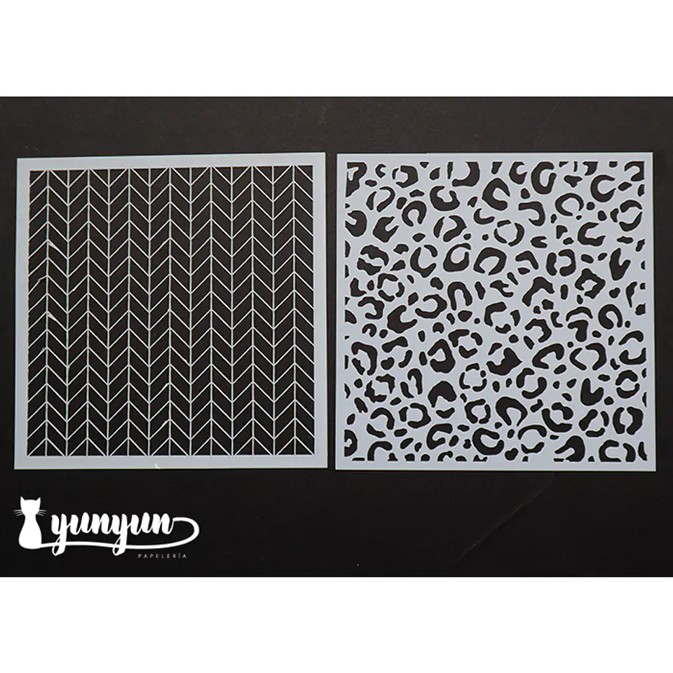 Set Stencils 9 pzas (IV) - 13x13cm 4