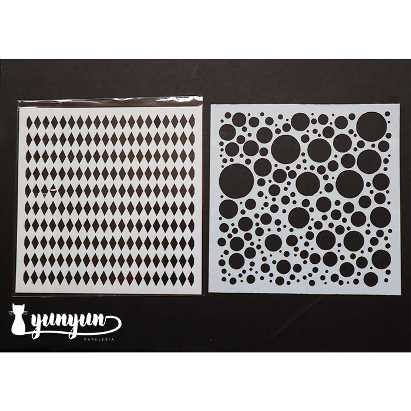 Set Stencils 9 pzas (IV) - 13x13cm 5