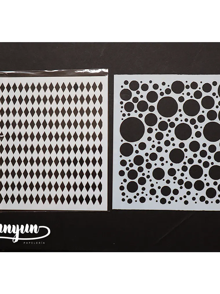 Set Stencils 9 pzas (IV) - 13x13cm 5