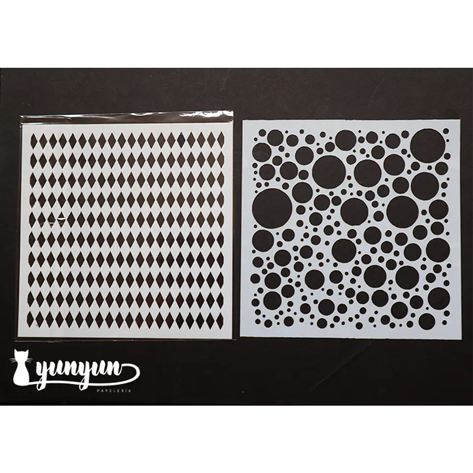 Set Stencils 9 pzas (IV) - 13x13cm 5