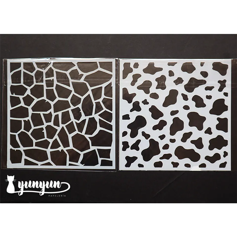 Set Stencils 9 pzas (IV) - 13x13cm 6
