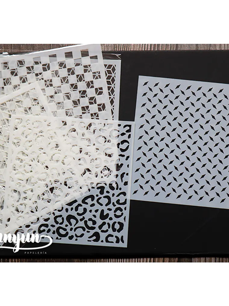 Set Stencils 9 pzas (IV) - 13x13cm 1