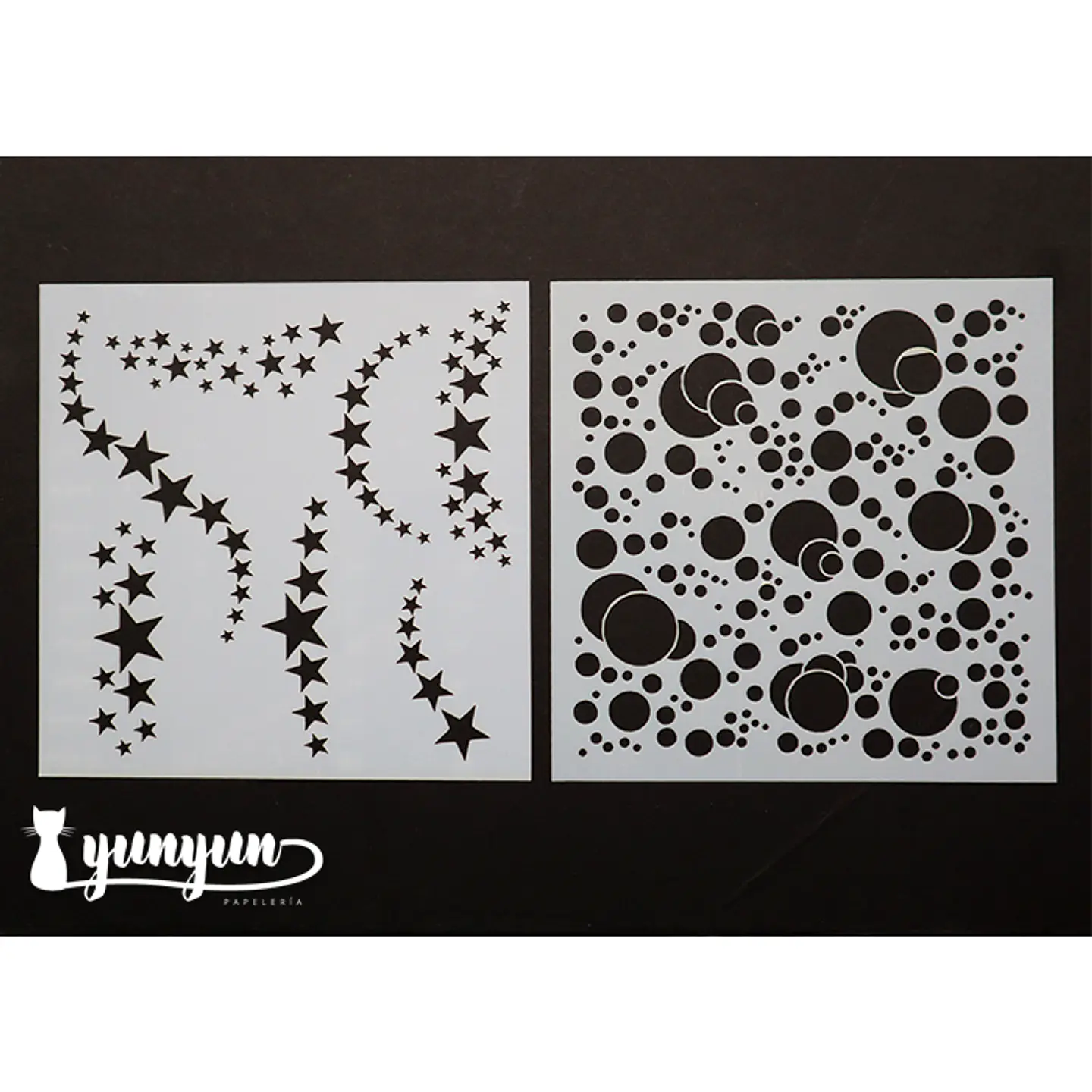 Set Stencils 9 pzas (V) - 13x13cm 3