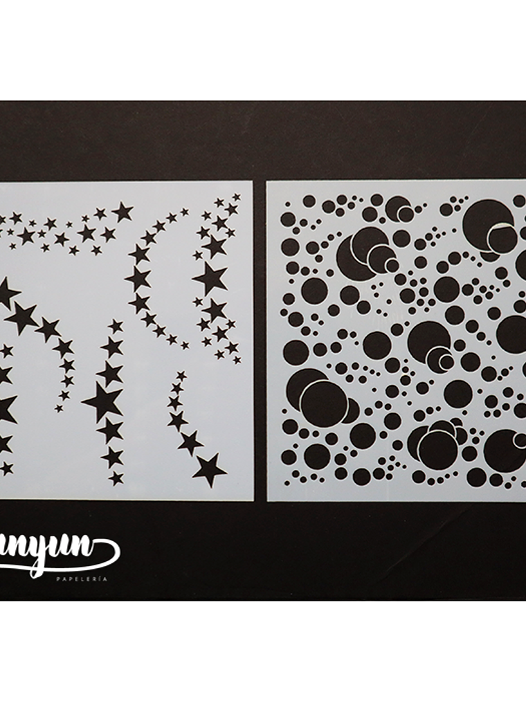 Set Stencils 9 pzas (V) - 13x13cm 3