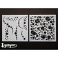 Set Stencils 9 pzas (V) - 13x13cm - Miniatura 3