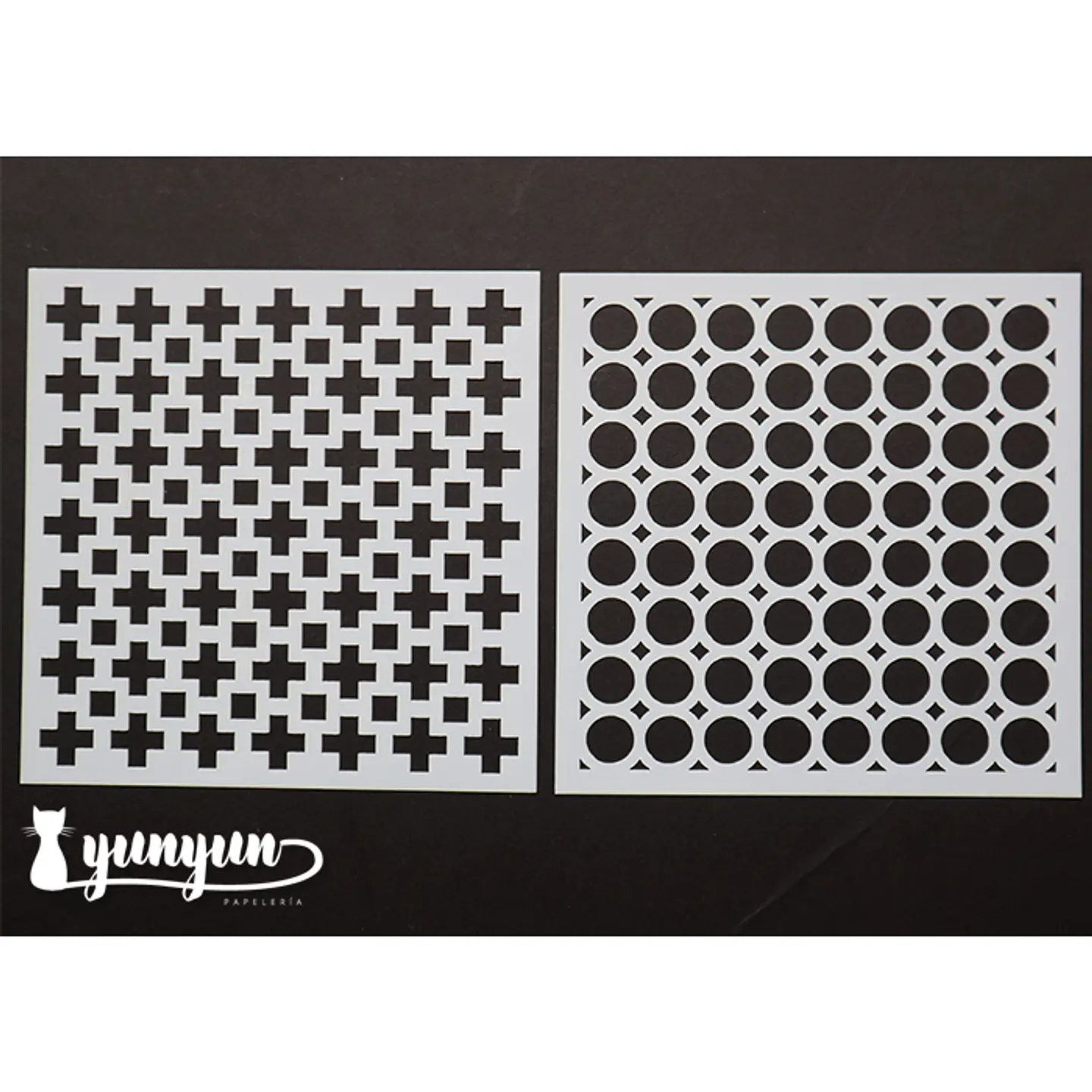 Set Stencils 9 pzas (V) - 13x13cm 4