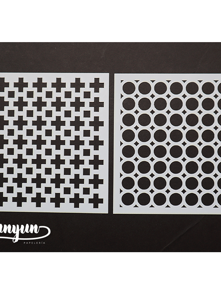 Set Stencils 9 pzas (V) - 13x13cm 4