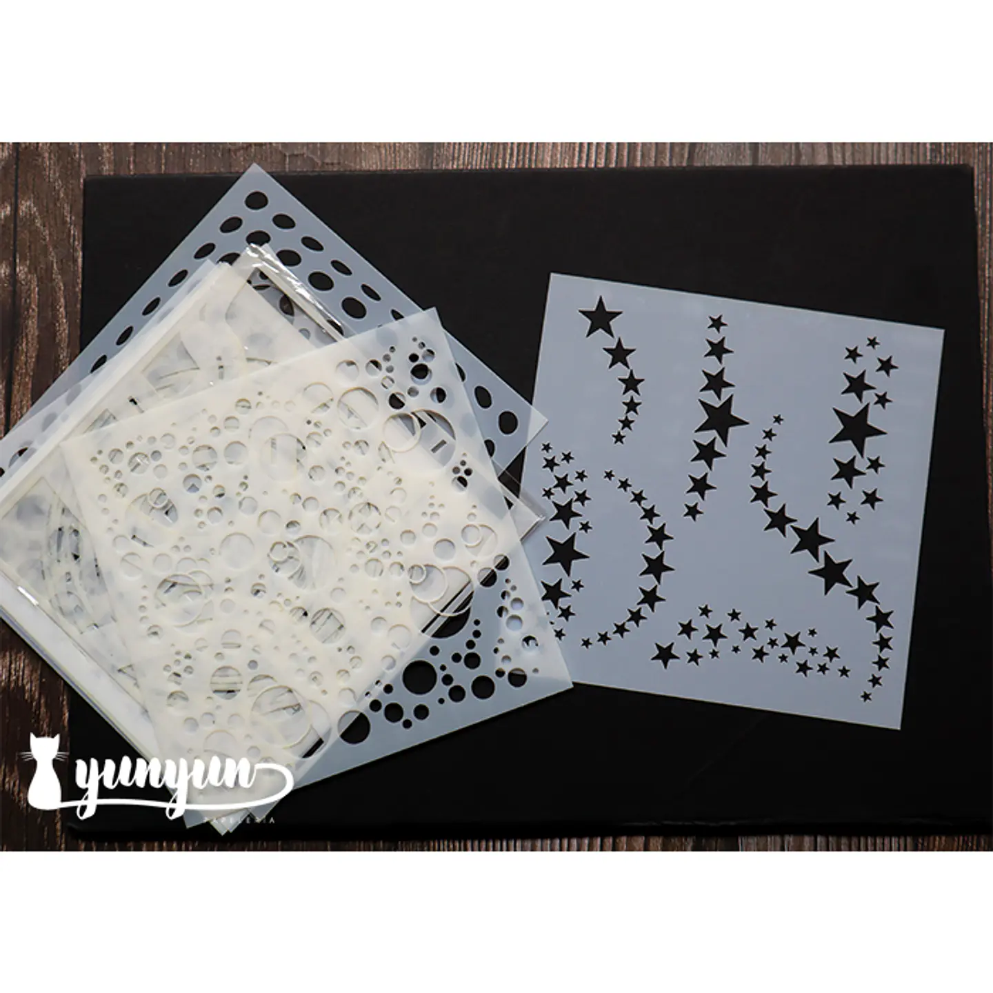 Set Stencils 9 pzas (V) - 13x13cm 1