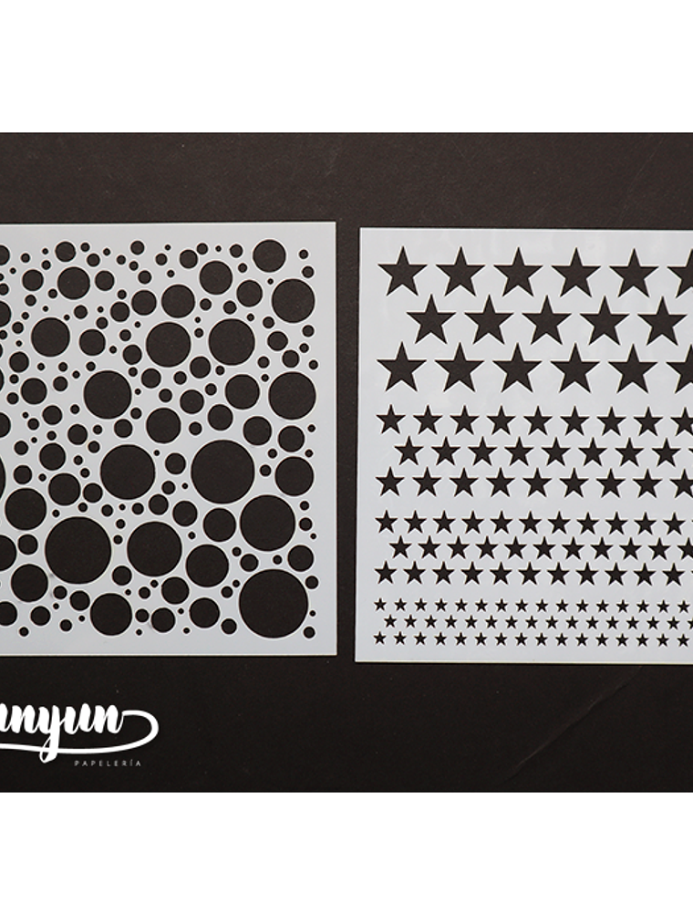 Set Stencils 9 pzas (V) - 13x13cm 6