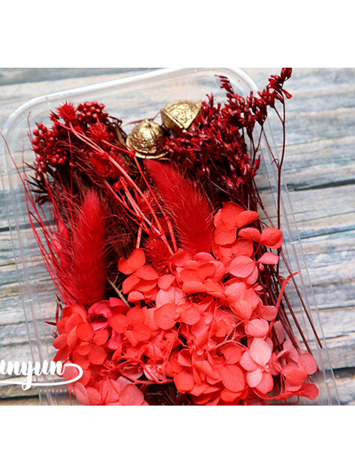 Box Flores Secas Rojas 2