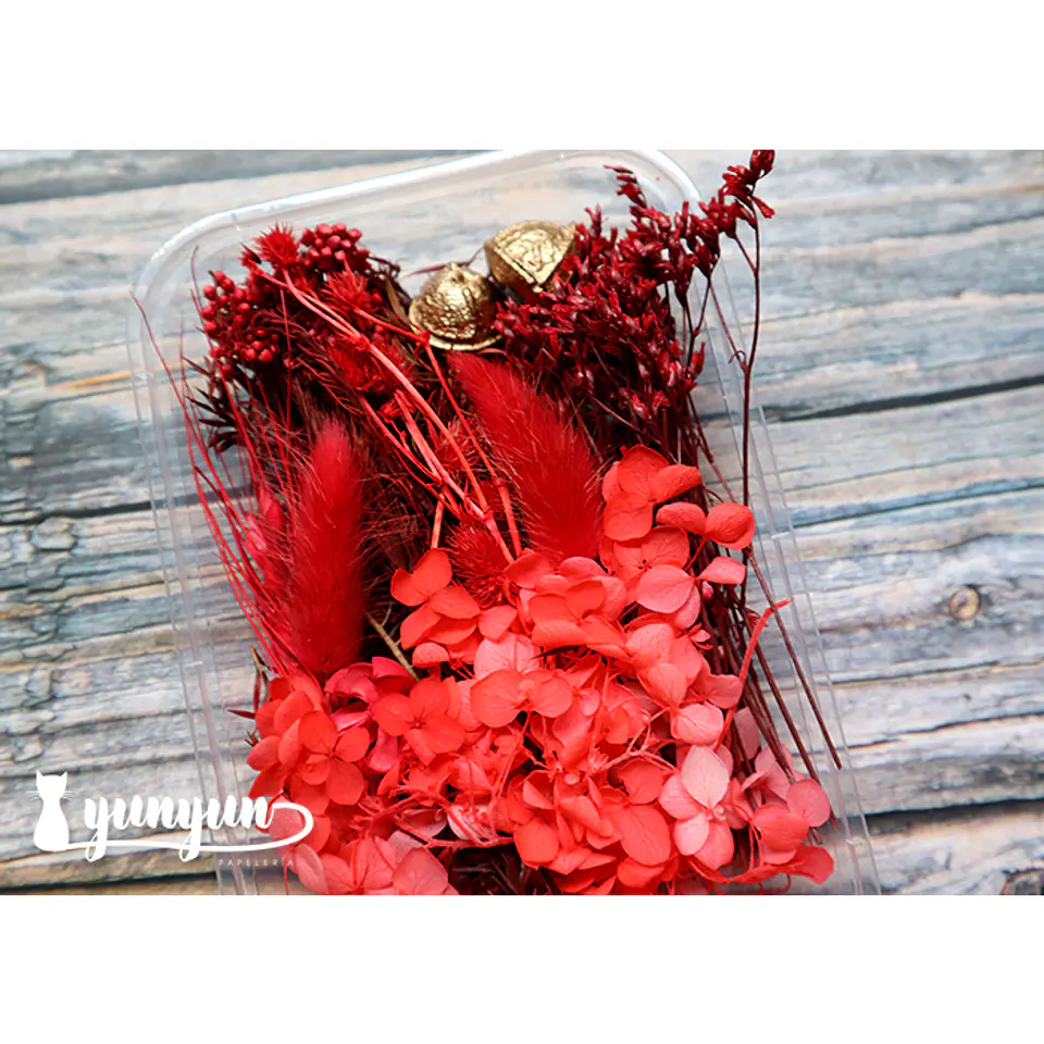 Box Flores Secas Rojas 2