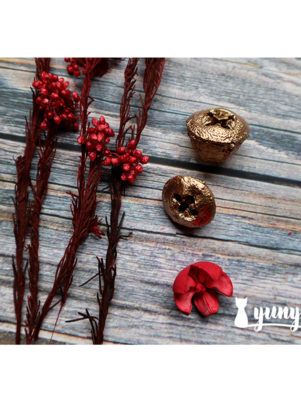 Box Flores Secas Rojas 6