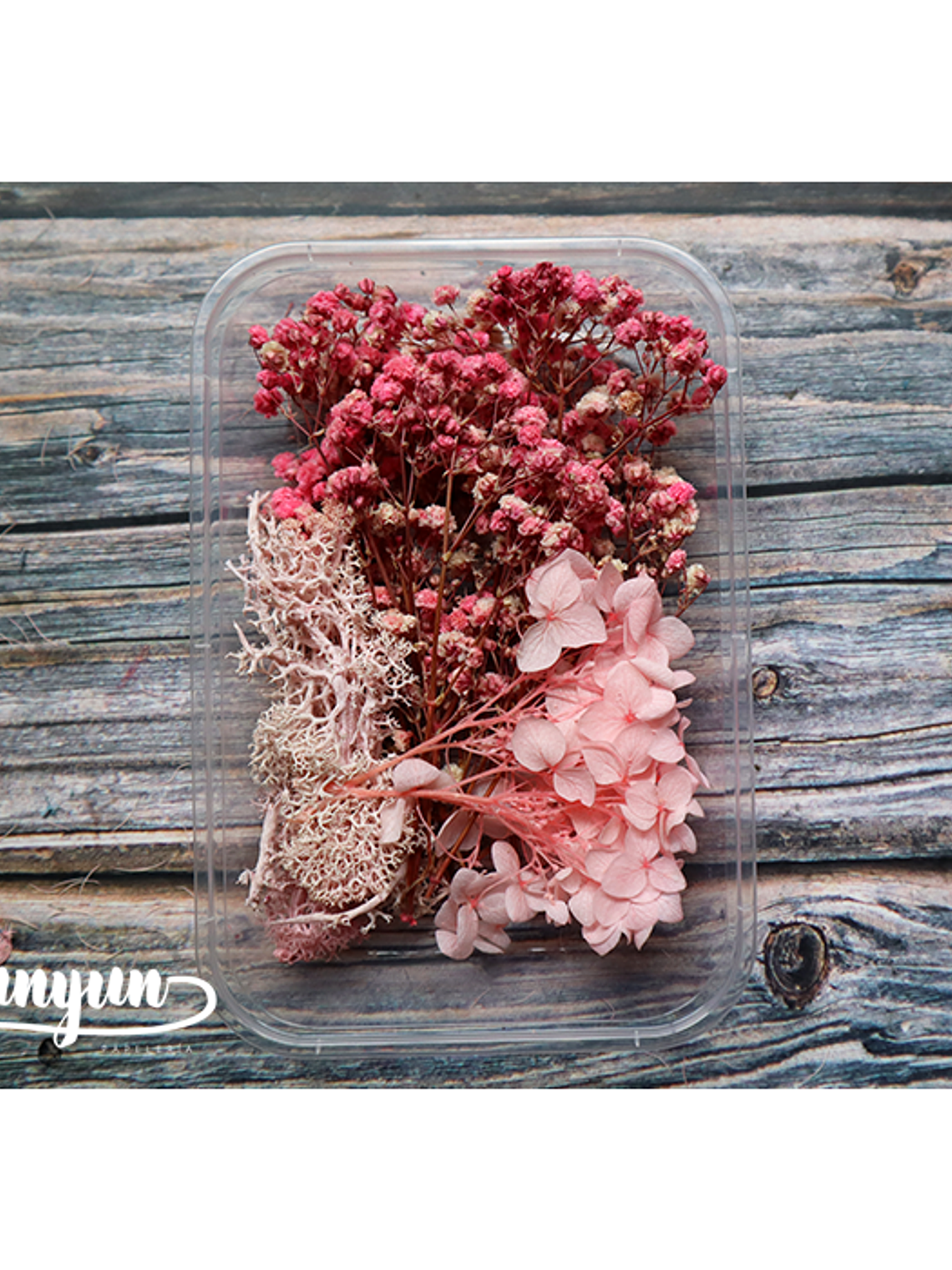 Box Flores Secas Rosa III  1