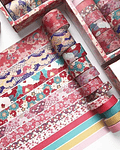 Washi Tapes Cinta Decorativa Washi Caja Con 12pcs/3m C/u Color Zephyr Cherry