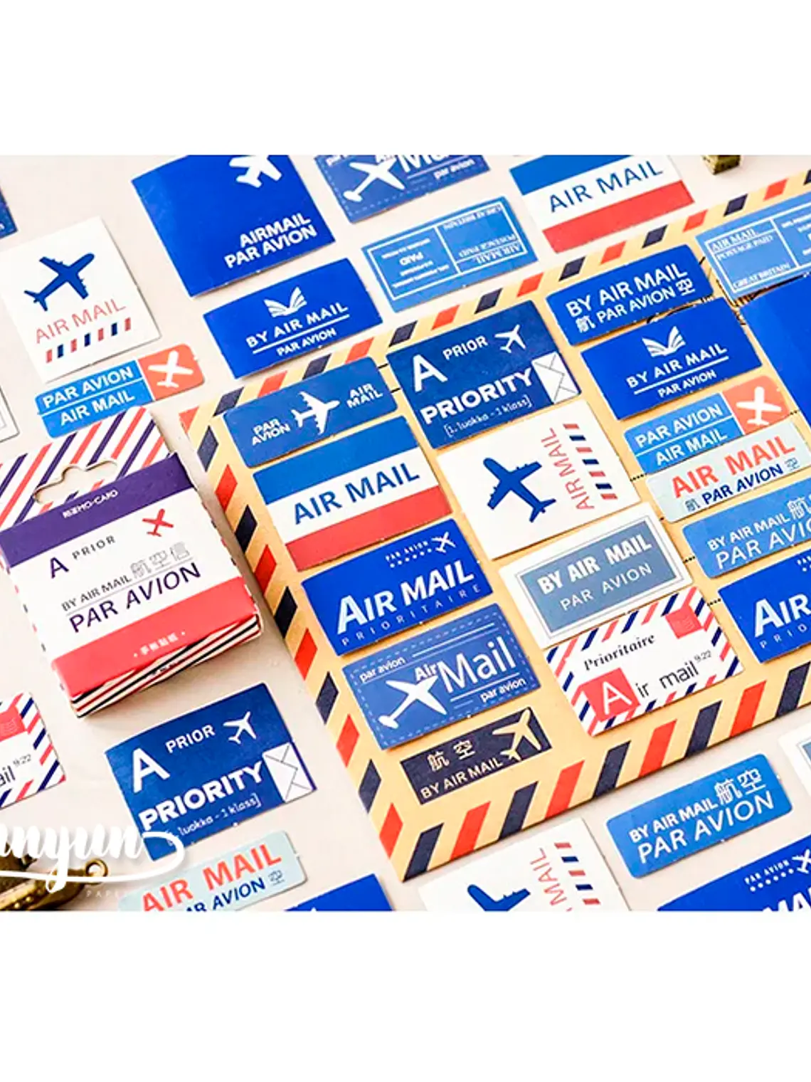 Caja Stickers Par Avion - 45 pzas 3