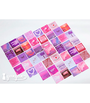 Caja Stickers Moonlight Love Letter - 45 pzas