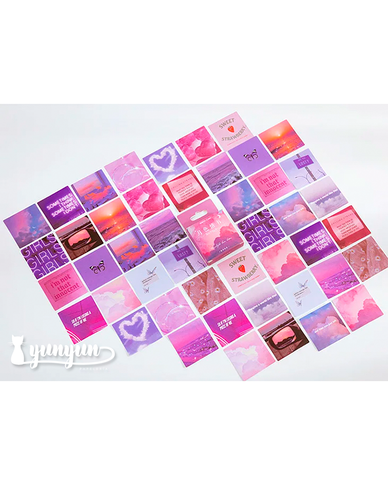 Caja Stickers Moonlight Love Letter - 45 pzas
