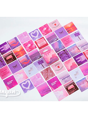 Caja Stickers Moonlight Love Letter - 45 pzas