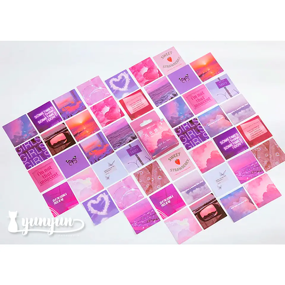 Caja Stickers Moonlight Love Letter - 45 pzas 1
