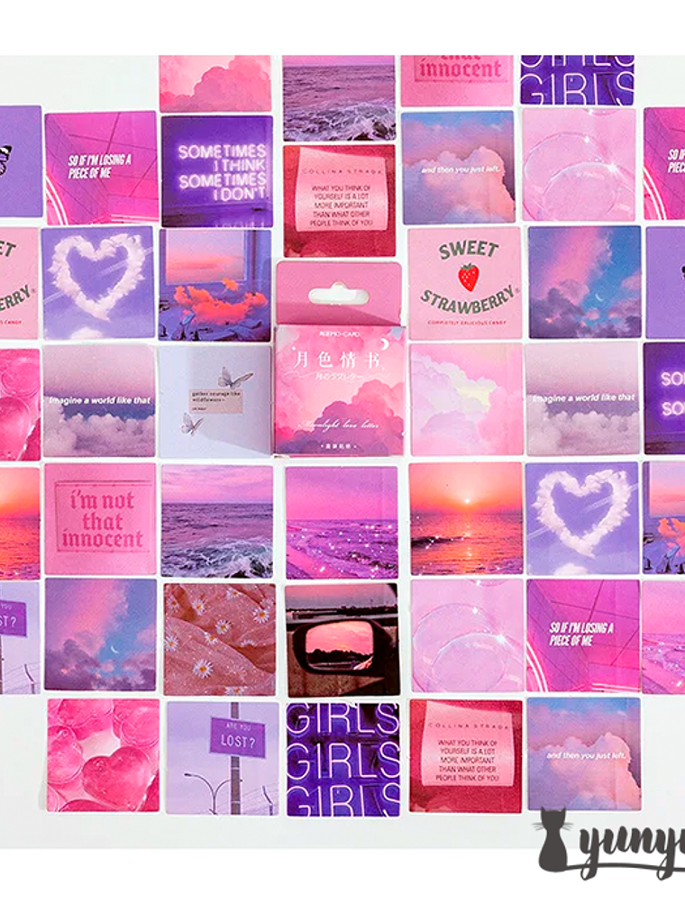 Caja Stickers Moonlight Love Letter - 45 pzas 3