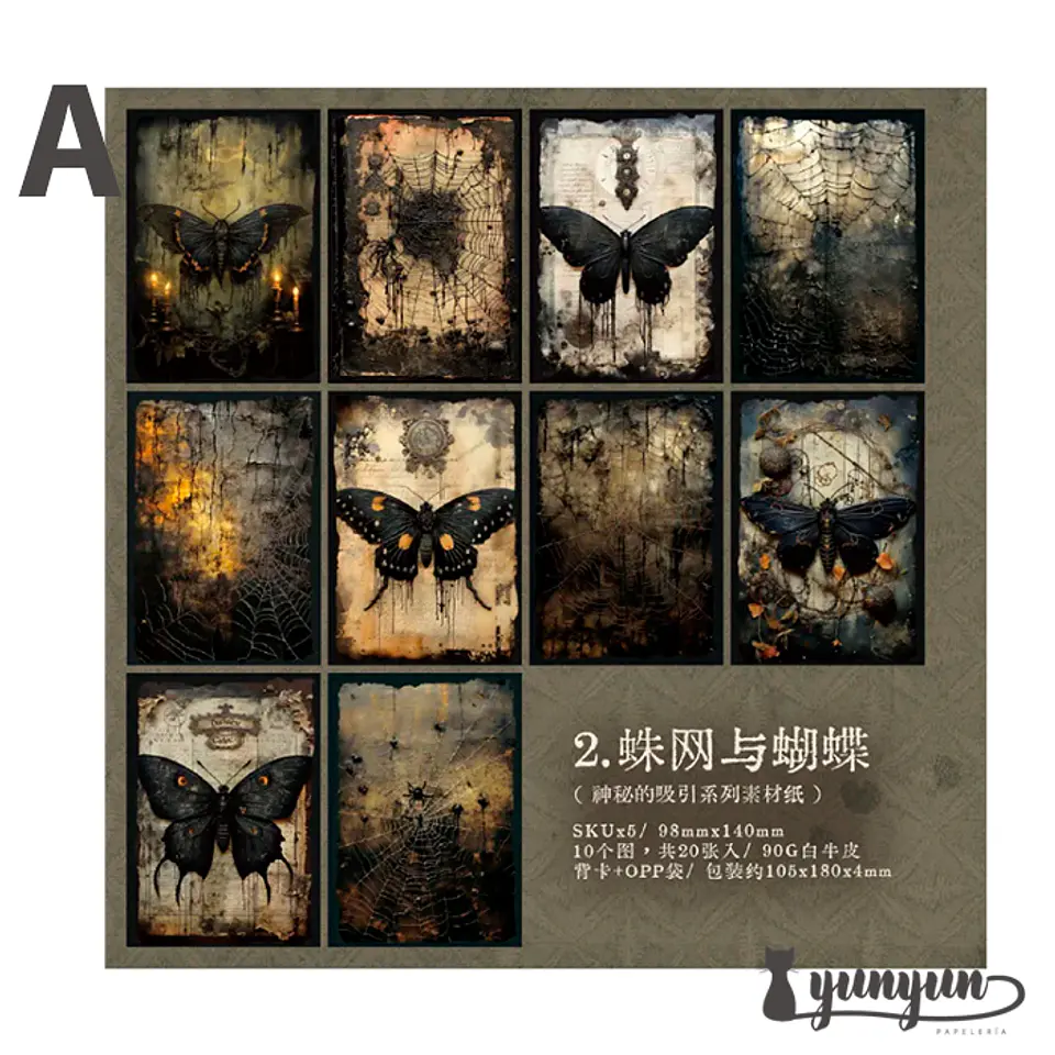 Papeles Mysterious Attraction - 20 pzas 10