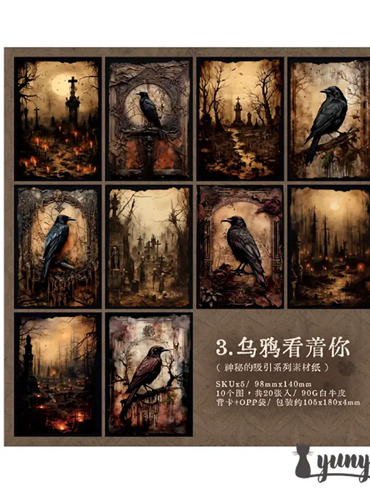 Papeles Mysterious Attraction - 20 pzas 12