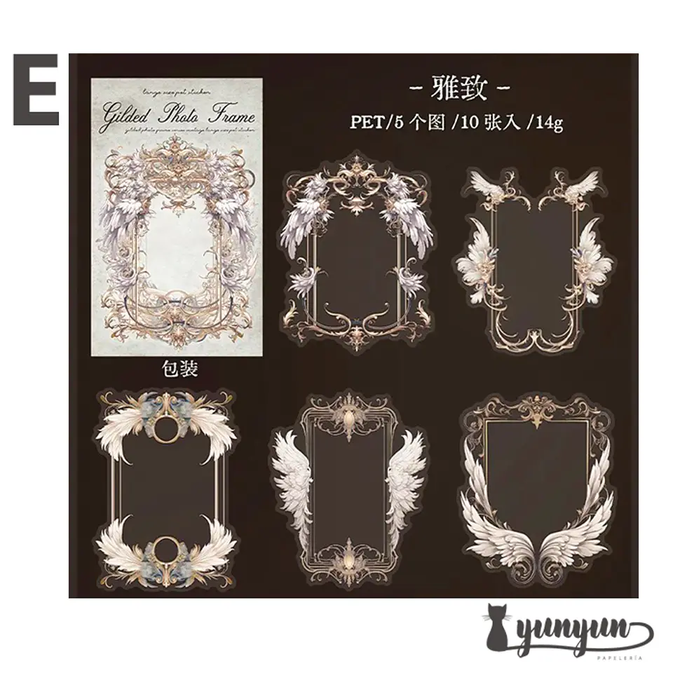 Stickers Gilded Photo Frame - 10 pzas 13