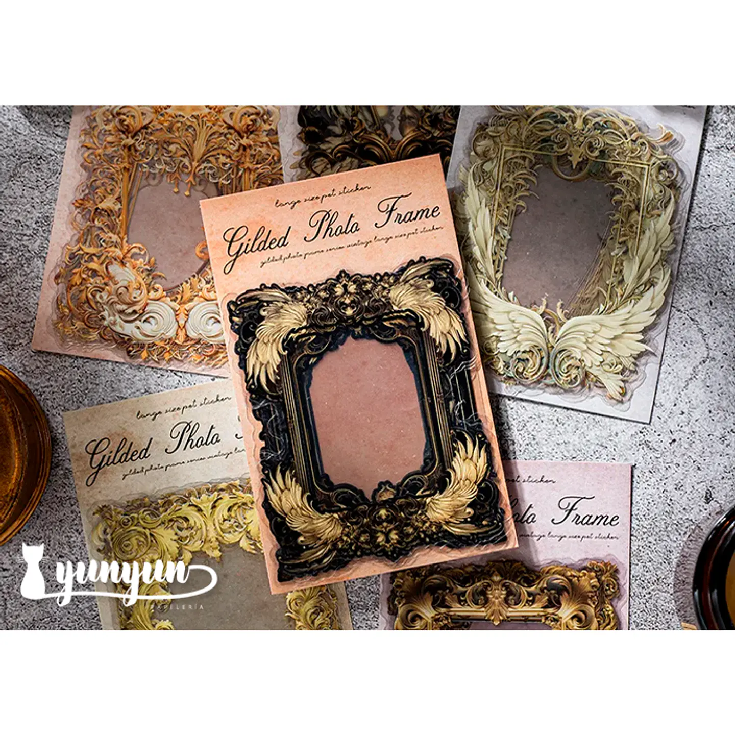 Stickers Gilded Photo Frame - 10 pzas 1