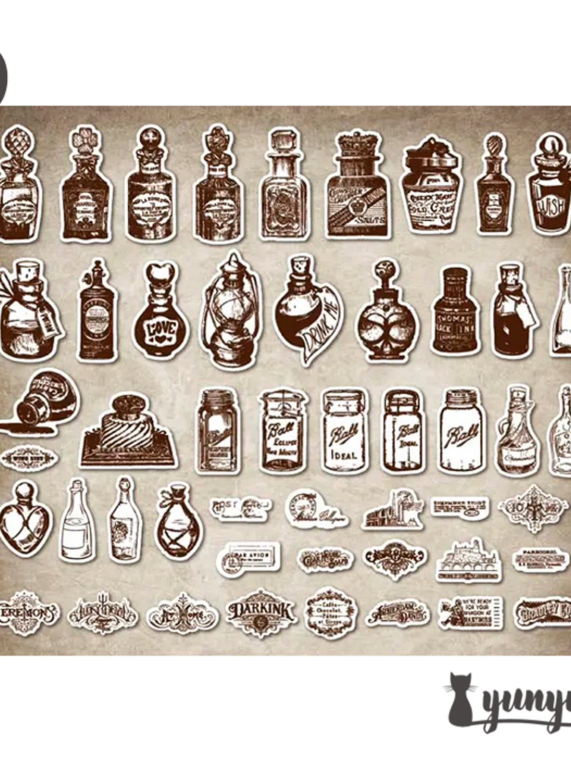 Stickers Yesterday Chapter - 100 pzas 12