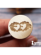 Sello de Lacre Corazones Flechados - 2,5cm - Miniatura 1