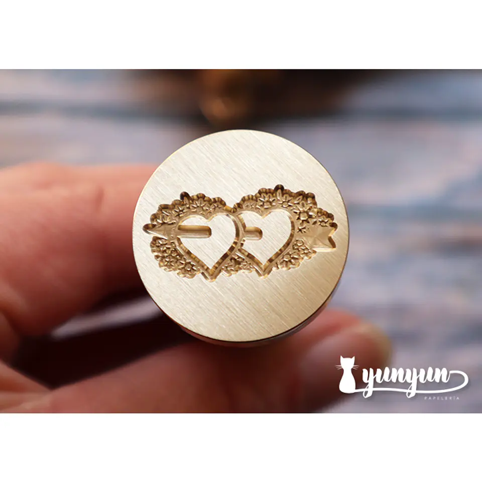 Sello de Lacre Corazones Flechados - 2,5cm 1