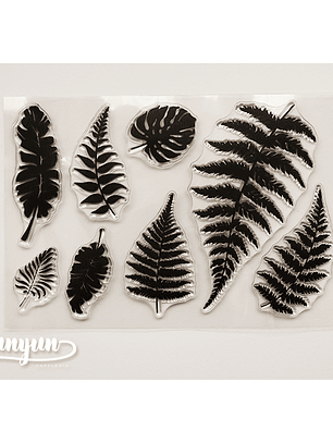 Sellos Helecho - 8 pzas