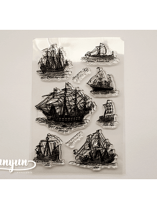 Sellos Barcos - 7 pzas