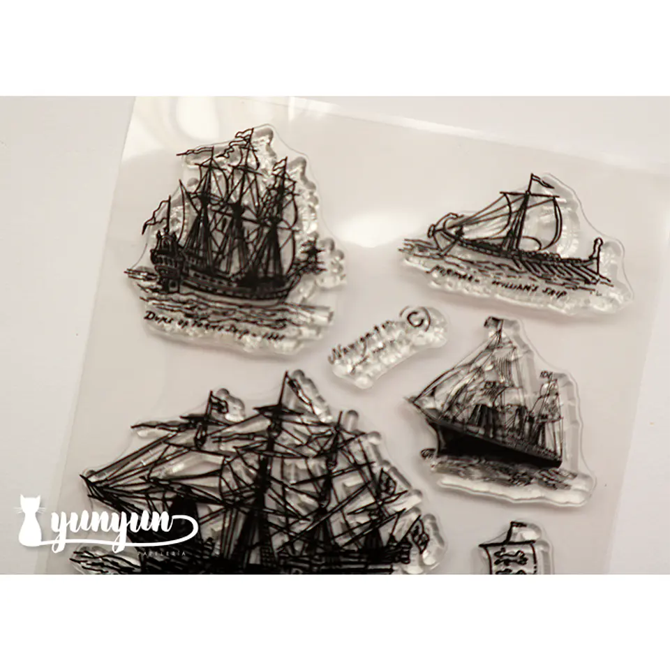 Sellos Barcos - 7 pzas 2