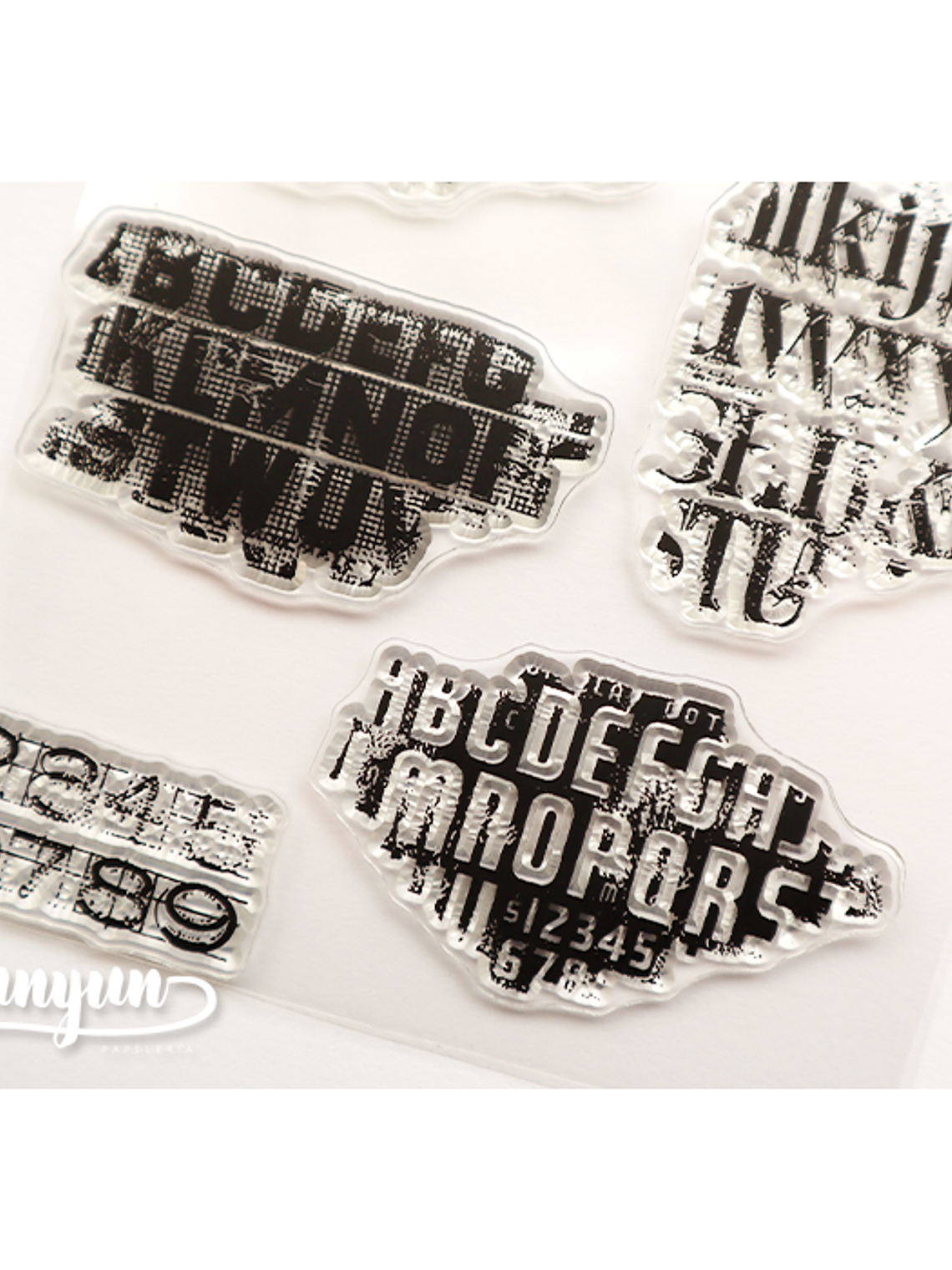 Sellos Silicona Tipografía - 6 pzas 2