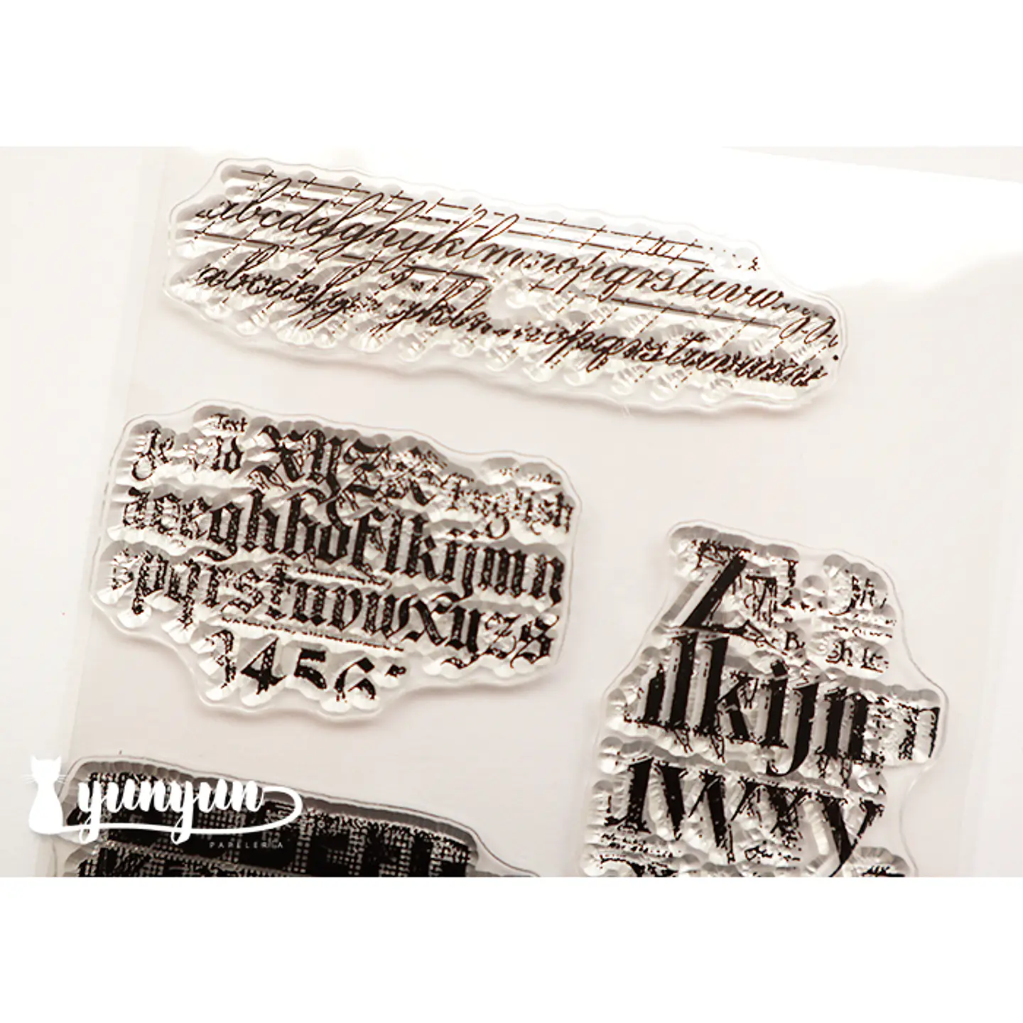 Sellos Silicona Tipografía - 6 pzas 3