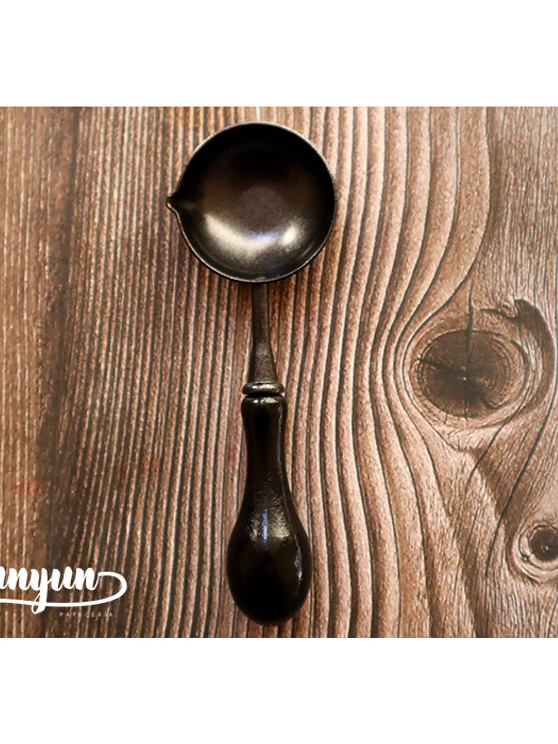 Cuchara Antiadherente Sello de Lacre  - Negro 1