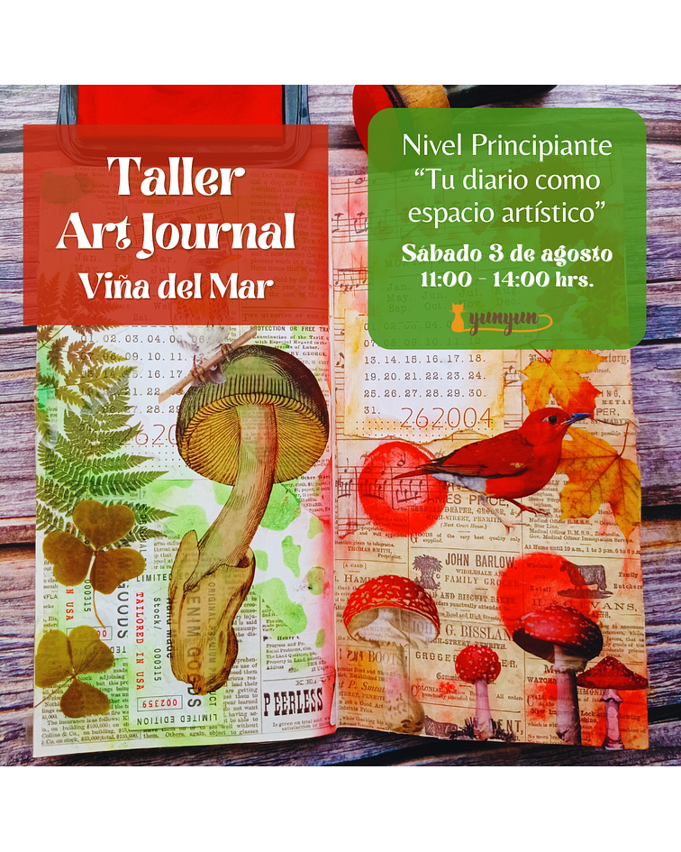 Taller Art Journal Viña del Mar - 3 de agosto