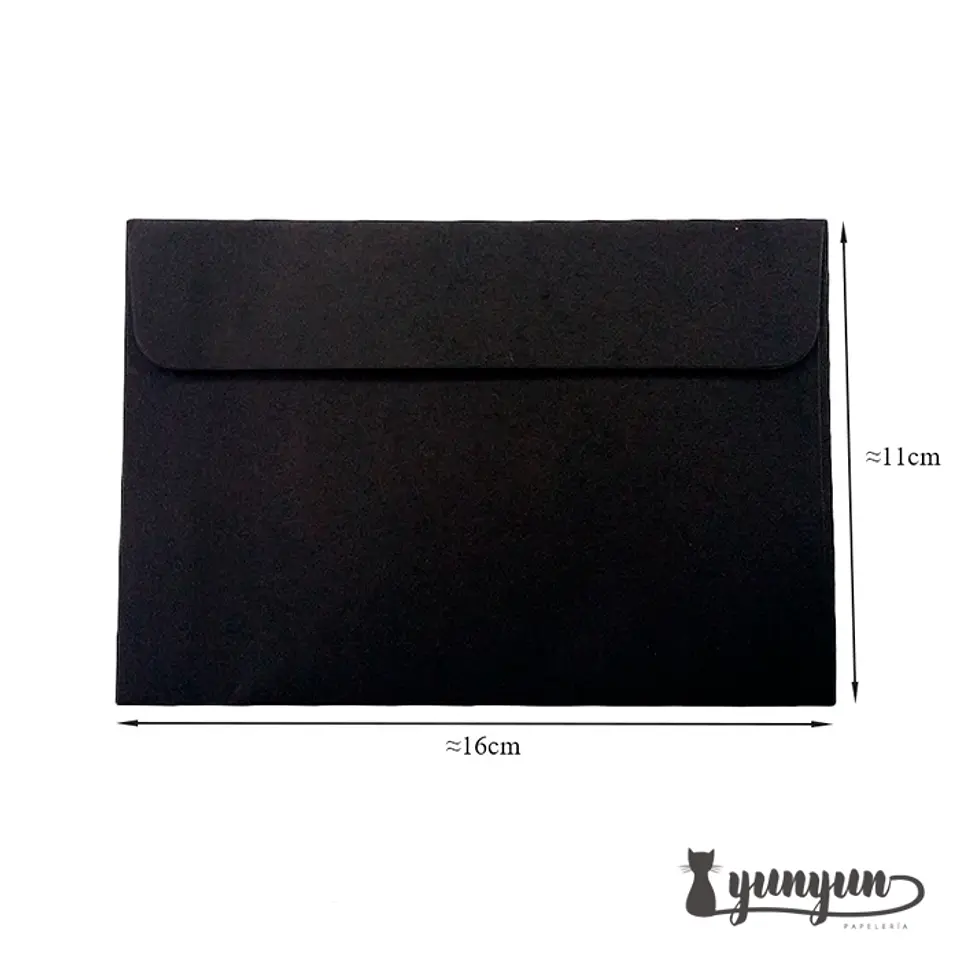 Sobres Negros 50 pzas - 11x16cm 2