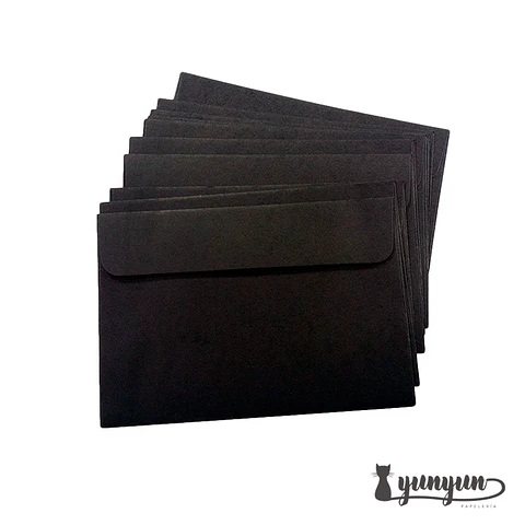 Sobres Negros 50 pzas - 11x16cm