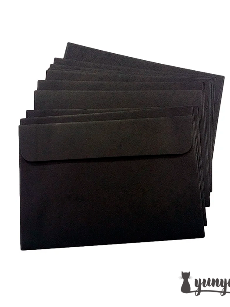 Sobres Negros 50 pzas - 11x16cm 1