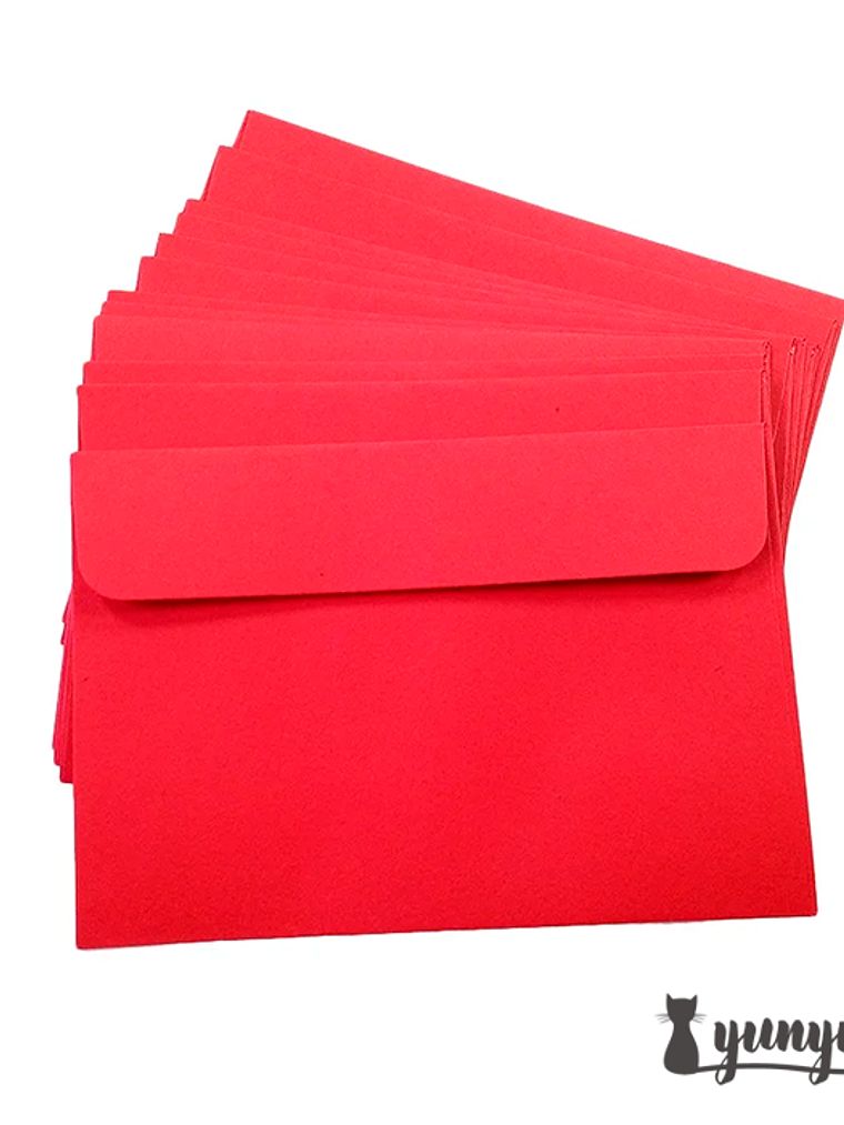 Sobres Rojos 10 pzas - 11x16cm 1