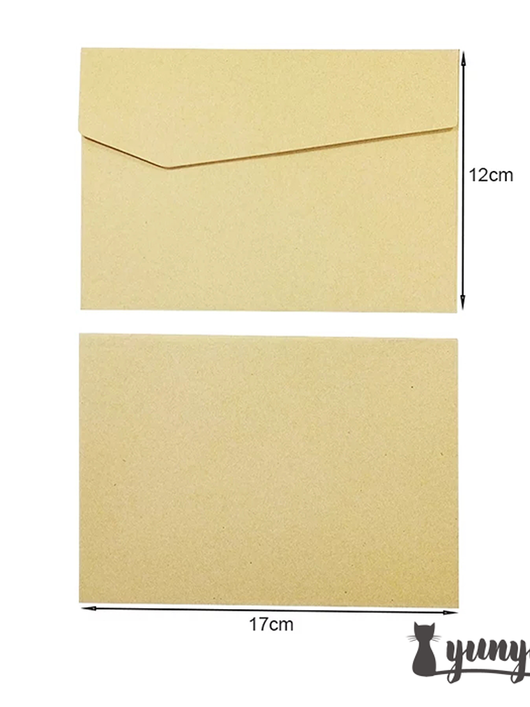 Sobres Kraft 50 pzas - 12x17cm 3