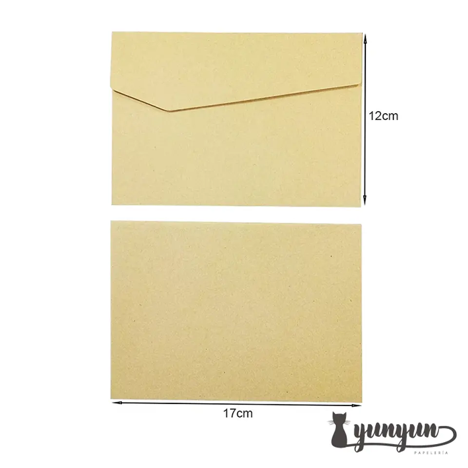 Sobres Kraft 50 pzas - 12x17cm 3