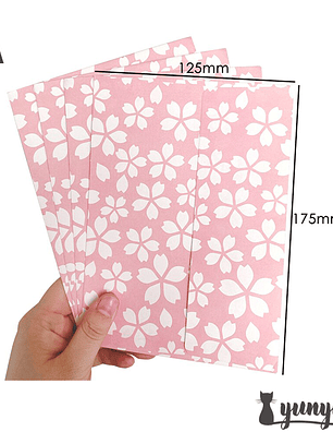 Sobres Sakura 6 pzas - 17,5x12,5cm