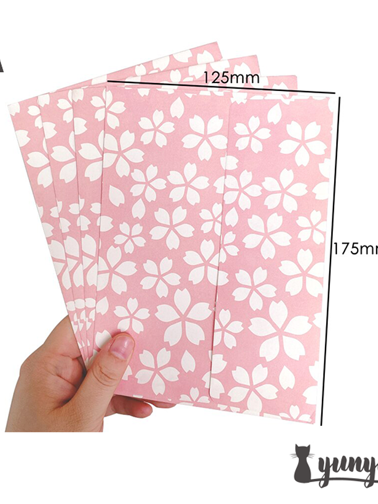 Sobres Sakura 6 pzas - 17,5x12,5cm 1