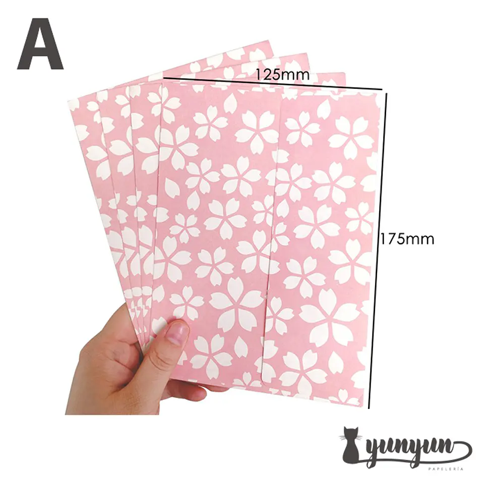 Sobres Sakura 6 pzas - 17,5x12,5cm 1