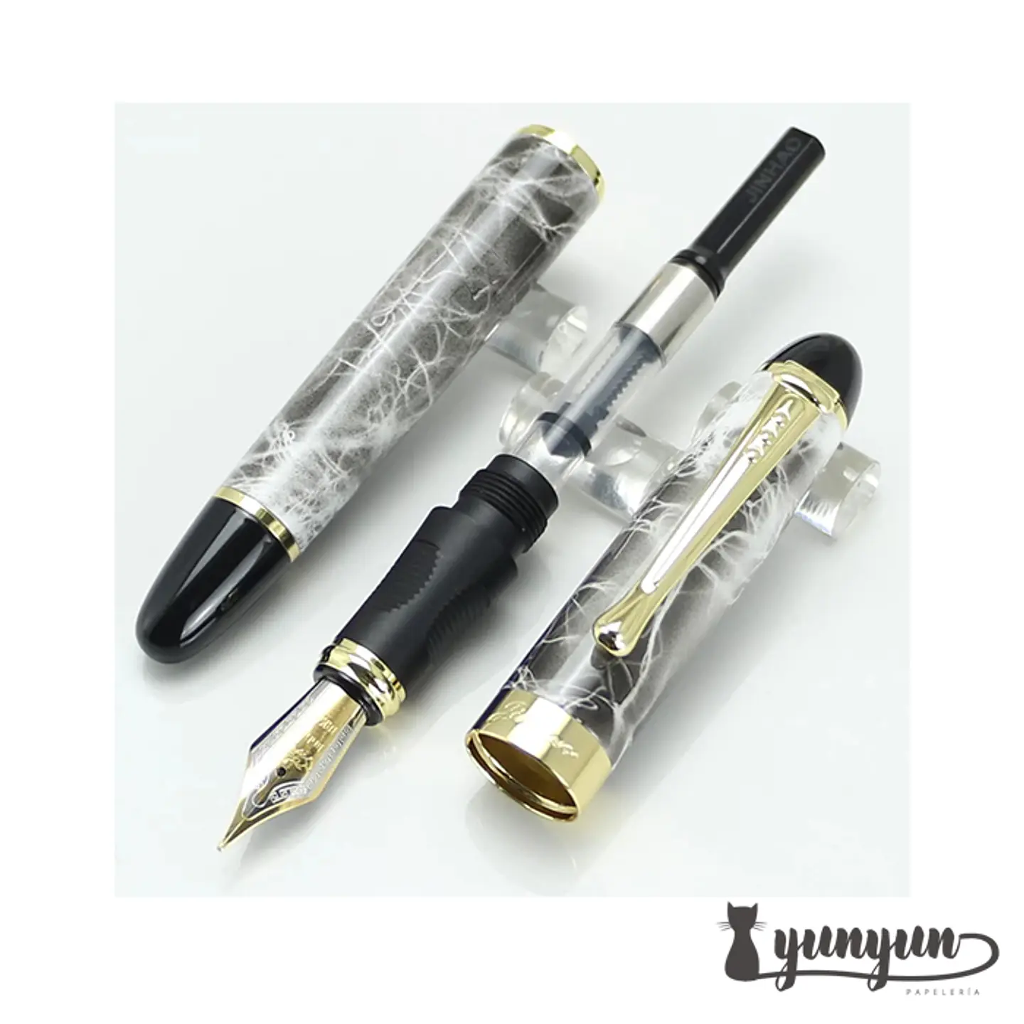 Pluma Fuente JINHAO - X450 Gris 2