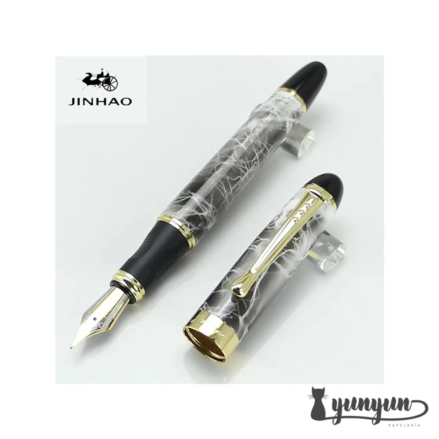 Pluma Fuente JINHAO - X450 Gris 3